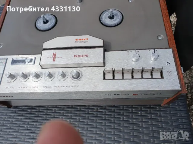 ролков магнетофон Philips 4407, снимка 2 - Аудиосистеми - 49778111