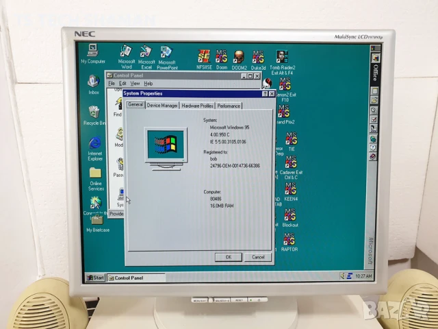 ⭐Продавам уникат ретро компютър Intel 486DX2-66MHz с много ретро игри!⭐, снимка 8 - Геймърски - 50951359