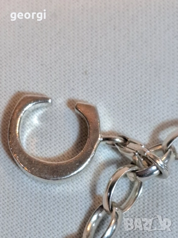 сребърна гривна Thomas sabo Charm club с три талисманчета, снимка 3 - Гривни - 52983499