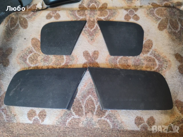 Комплект решетки за говорители черни за врати за Ауди А6 ц6 4ф Audi A6 c6 4f, снимка 1