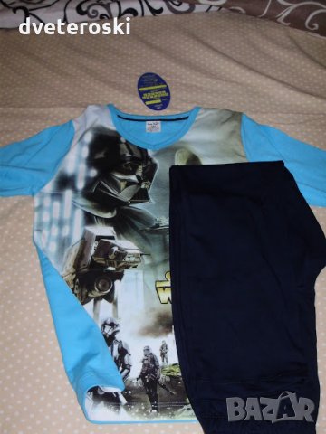 Детска пижама с дълъг ръкав за момче ръст 134, снимка 2 - Детски пижами - 26973923