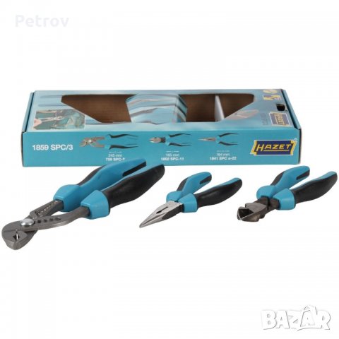 HAZET 1859 SPC/3 - PROFI Комплект от Гарги, Резачки, Островърхи клещи - "Made in Germany", снимка 8 - Клещи - 25790154