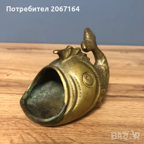 Бронзова риба, снимка 2 - Антикварни и старинни предмети - 48550335