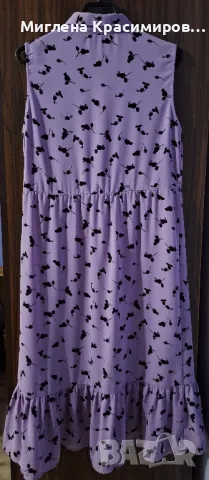 Рокля в лилаво, снимка 3 - Рокли - 47497089