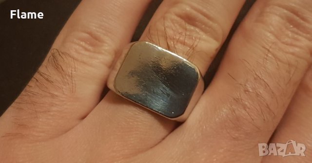 Мъжки елегантен стоманен пръстен бижу 