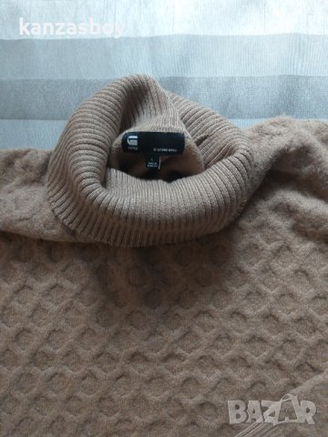 g-star cable turtle knit - страхотен дамски пуловер  КАТО НОВА, снимка 4 - Блузи с дълъг ръкав и пуловери - 43186570