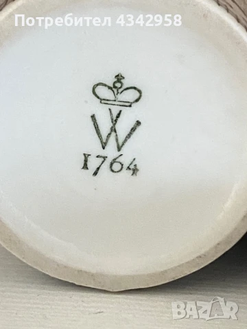 Wallendorf. Porcelain.1960-те. Мини ваза., снимка 6 - Антикварни и старинни предмети - 51367831