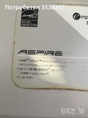 Продавам лаптоп Acer Aspire 4520, снимка 6 - Лаптопи за дома - 44846922