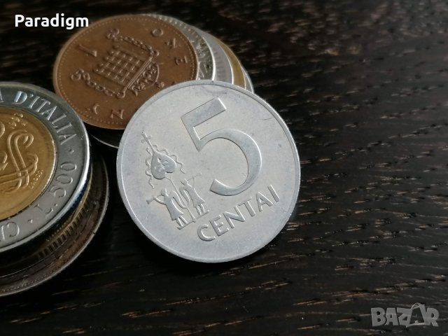 Монета - Литва - 5 цента | 1991г.