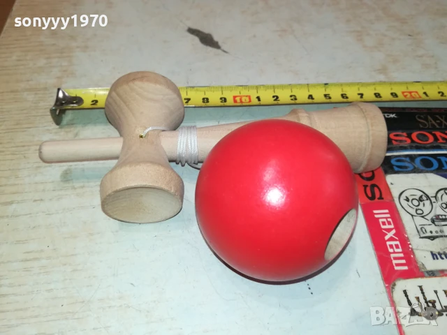 ДЪРВЕНА ИГРА С ТОПКА И ВЪЖЕ 1108250828, снимка 2 - Колекции - 51323296