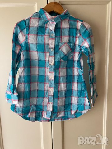 Детска лятна риза за момиче за 5/6 години 118см, снимка 1