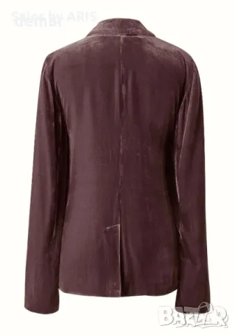 Дамско велурено сако, снимка 3 - Сака - 50035071