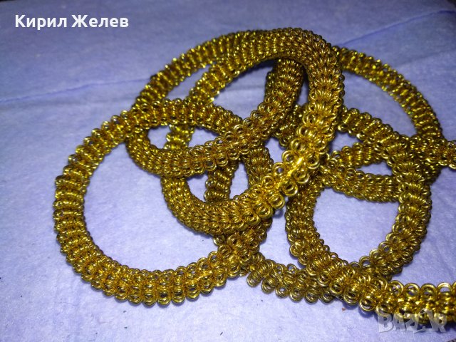 КРАСИВИ ДЕКОРАТИВНИ ЗЛАТИСТИ МЕТАЛНИ ГРИВНИЧКИ 26516, снимка 8 - Декорация за дома - 43589751