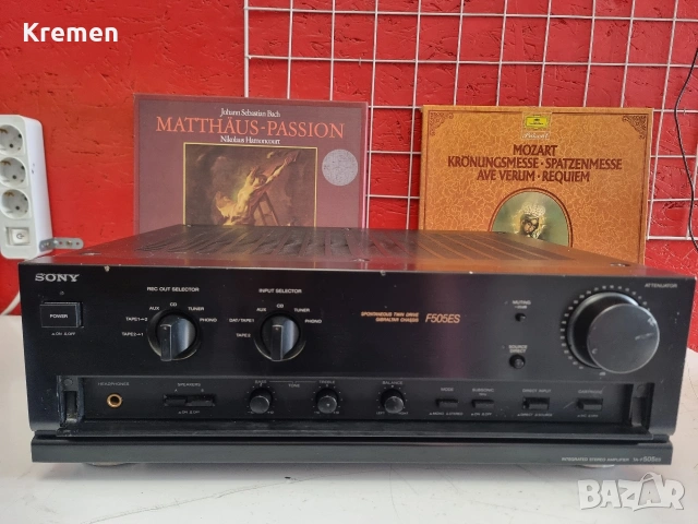 Усилвател SONY F-505ES, снимка 3 - Ресийвъри, усилватели, смесителни пултове - 53480473