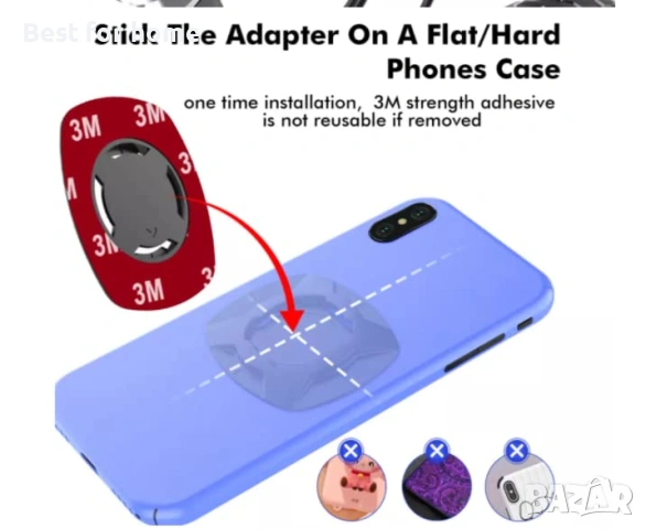 Quad Lock Стойка за телефон за Мотор и Велосипед – Удароустойчива, с Двойно заключване и 360° въртен, снимка 2 - Аксесоари за велосипеди - 53166378