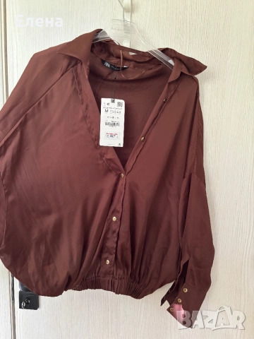 Нова сатинирана риза Зара 