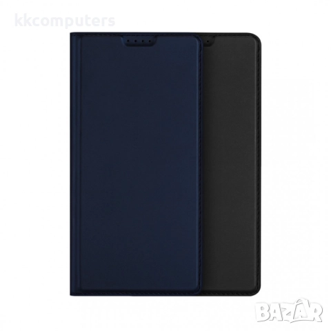 DUX DUCIS Кожен калъф за Xiaomi 15T - Държач за Карти и Стойка, вкл. Протектор (Черен, Син), снимка 4 - Калъфи, кейсове - 52387595