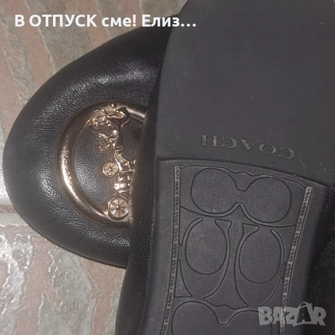 COACH кожени балеринки обувки оригинал естествена кожа, снимка 6 - Дамски ежедневни обувки - 51130538