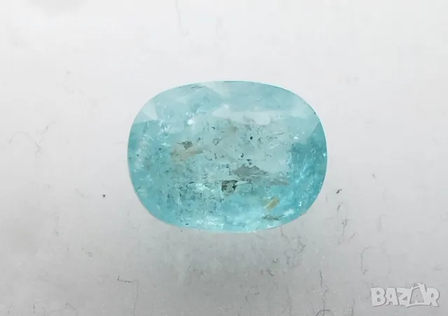 Параиба турмалин в неоново син цвят и тегло 3.20кт.! Сертификат+Оценка! , снимка 11 - Пръстени - 45349557