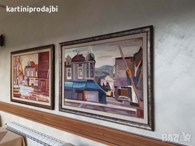 Маслена картина " Изглед от града ", снимка 8 - Картини - 24517015