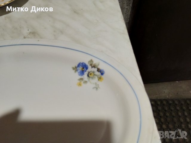 Порцеланово плато поднос от соца  385х270мм, снимка 2 - Аксесоари за кухня - 43990910
