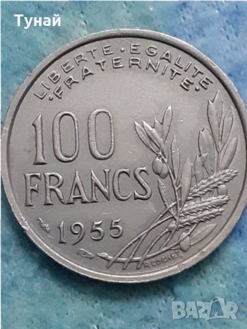 100 франка Франция 1955