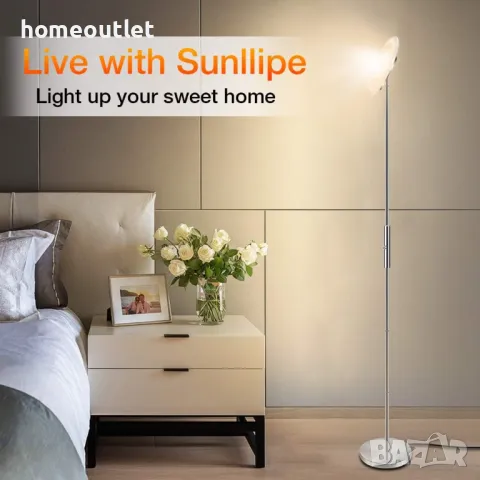 ПРОМОЦИЯ Стояща лампа SUNLLIPE, LED 18W+5W, димируема и регулируема, снимка 4 - Лед осветление - 47783446