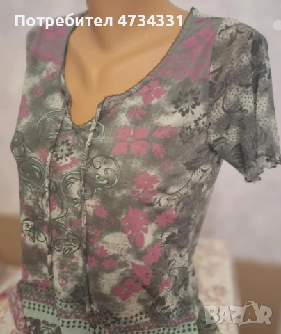 Цветна Дамска Теника, снимка 4 - Тениски - 53565083