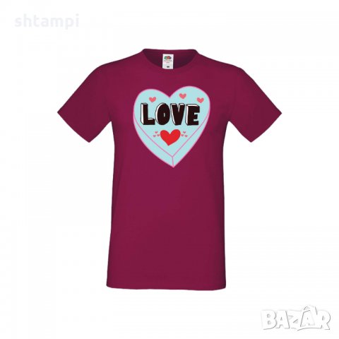 Мъжка тениска Свети Валентин Love 4, снимка 3 - Тениски - 35649942