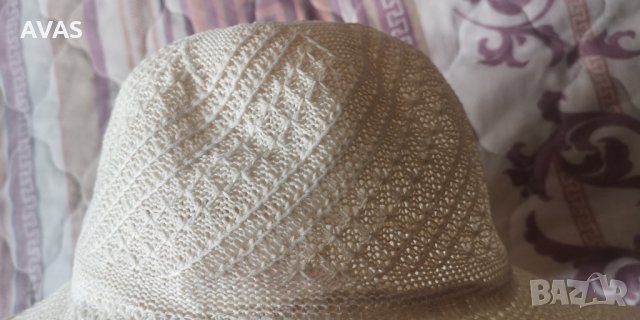Нова лятна шапка с периферия екрю S-M плажна шапка, снимка 5 - Шапки - 33108879