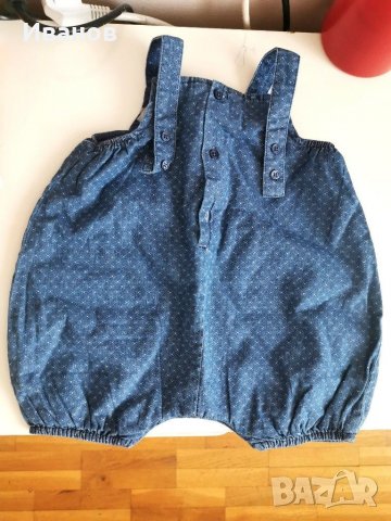 Дънков гащеризон за момиченце , снимка 5 - Бебешки гащеризони - 28702409