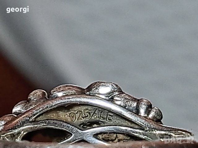 пръстен Пандора с лунен камък и злато , снимка 9 - Пръстени - 51160272