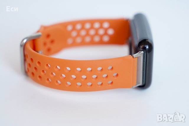 Оранжева силиконова каишка за часовник Huawei Fit, снимка 3 - Селфи стикове, аксесоари - 32874151