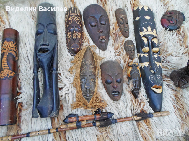 Африкански маски/статуетки, снимка 15 - Други ценни предмети - 36560867