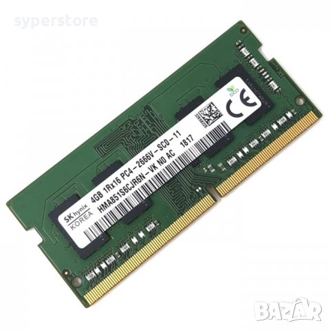 RAM Памет за настолен компютър, 4GB, SODIMM DDR4 2666, SK Hynix, SS300283, снимка 1 - RAM памет - 38526696