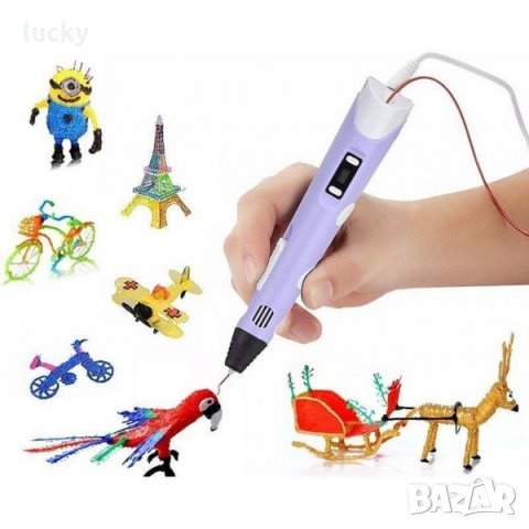  3d писалка за пространствено рисуване и моделиране, снимка 3 - Пластелини, моделини и пясъци - 35431680