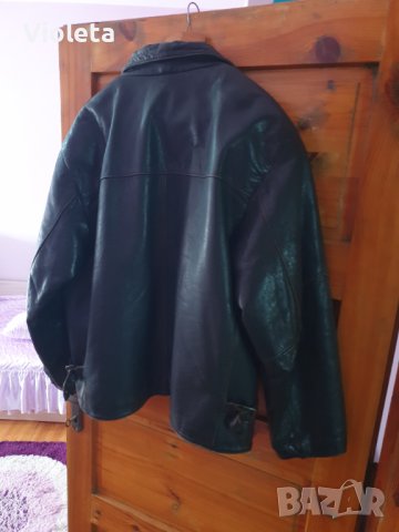 Кожено яке от телешки бокс, ръчна изработка, снимка 3 - Якета - 42958760