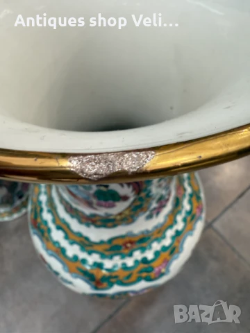 Чифт големи китайски вази №7281, снимка 3 - Антикварни и старинни предмети - 51213718