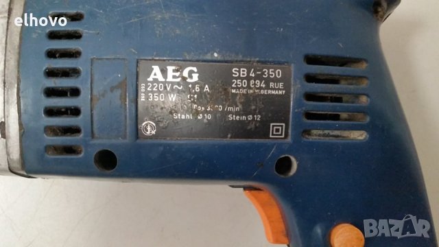 Бормашина ударна AEG SB4-350, снимка 3 - Бормашини - 28151554