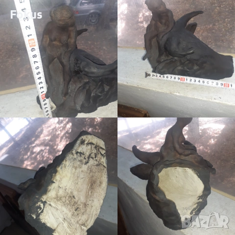 Страхотна голяма гипсова склуптура фигура статуя композиция, снимка 7 - Антикварни и старинни предмети - 53364105