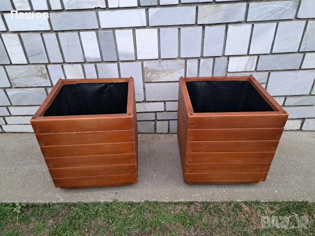 Дървени саксии [кашпи] от масив , снимка 11 - Декорация за дома - 53498504