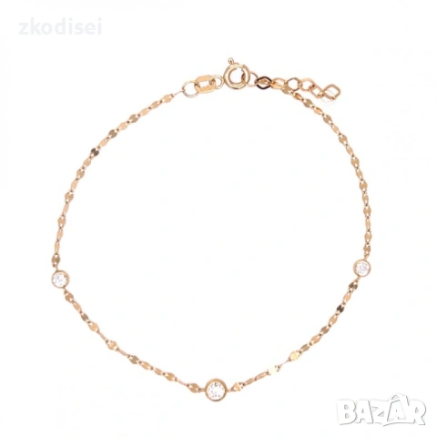 Златна дамска гривна 0,90гр. 19,5см. 14кр. проба:585 модел:36321-3