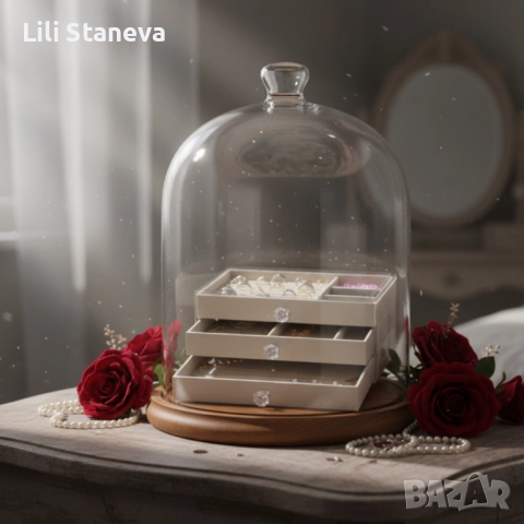 Органайзер за бижута с три чекмеджета – Multi functional Jewelry Storage Box. 
