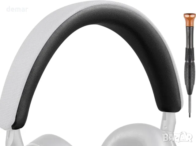 SOULWIT Резервна подложка за глава за слушалки Bowers & Wilkins PX8/PX7 s2/PX7 s2e, черна