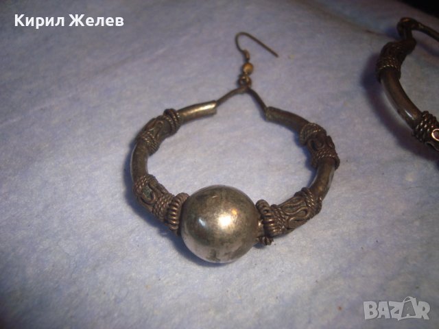 СТАРИННИ ПОСРЕБРЕНИ РЕТРО ВИНТИДЖ ОБЕЦИ Тип КРАЛСКА ПЛЕТКА МАЙСТОРСКА РЪЧНА РЯДКА ИЗРАБОТКА 886654, снимка 14 - Антикварни и старинни предмети - 37395571