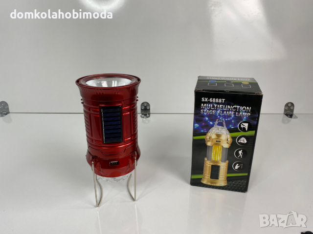 2в1 Диско лампа и Разгъваема аварийна лампа, Две дръжки за носене или закачване ,USB порт, снимка 2 - Друга електроника - 36513390