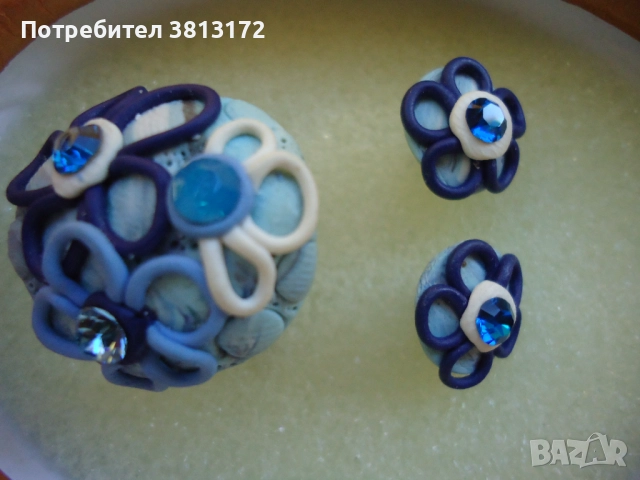 колие, обеци и пръстен, снимка 4 - Колиета, медальони, синджири - 50969411