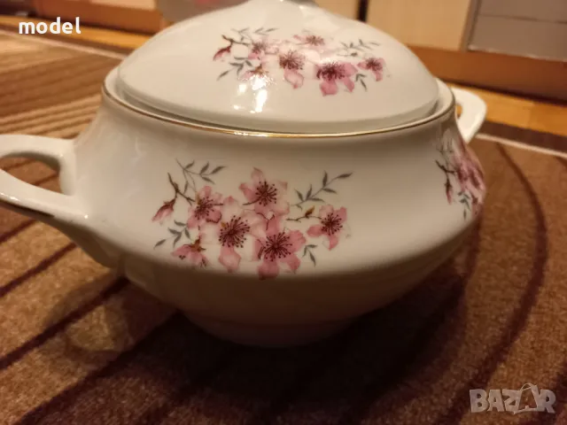 Порцеланов супник на завод Китка, Вместимост 3 литра, снимка 8 - Сервизи - 49273999