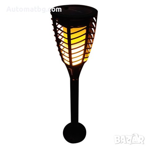 Соларна лампа Automat, Светлина тип пламък, 76см, 36 светодиода, снимка 4 - Соларни лампи - 40594533