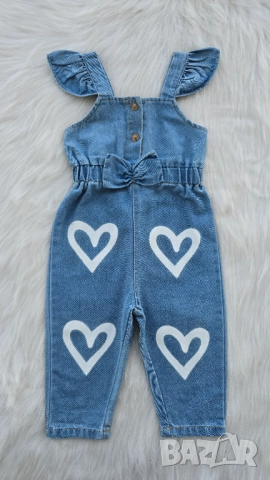 Детски дънков гащеризон 9-12 месеца 